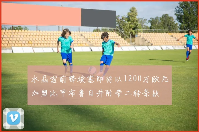 水晶宫前锋埃塞即将以1200万欧元加盟比甲布鲁日并附带二转条款